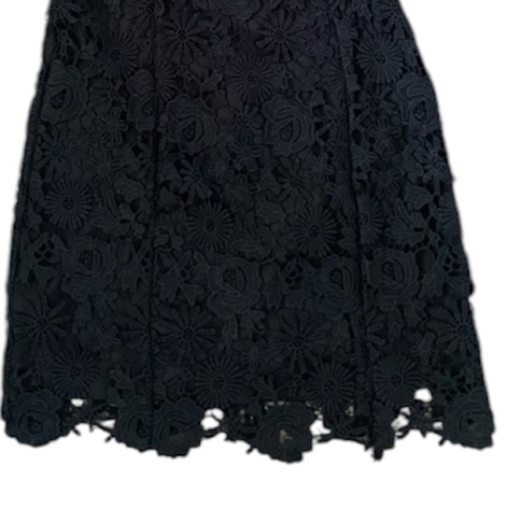Lulus Black Crochet Open Back Evening Dress Size Small - Picture 4 of 8